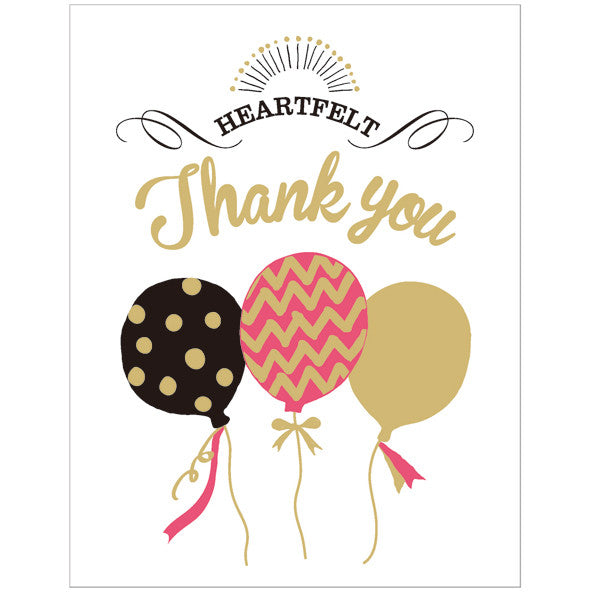 Greeting Life Letterpress Mini Card Thank you HT-80