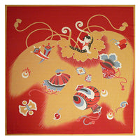 kyoohoo Cotton Furoshiki Large Size The Fortune of a Family