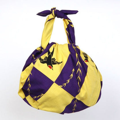 kyoohoo Cotton Furoshiki Swallow Purple