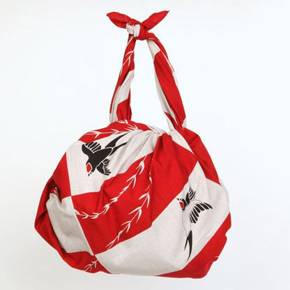 kyoohoo Cotton Furoshiki Swallow Red