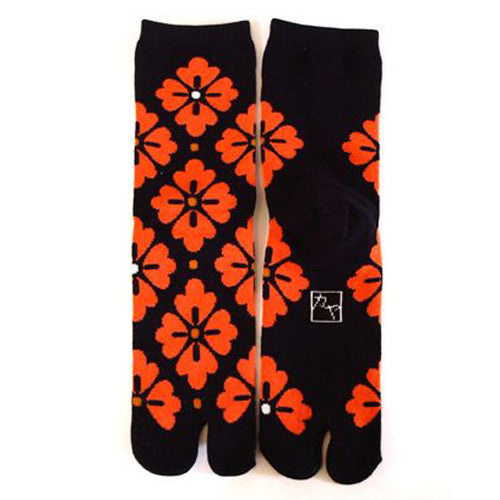 Tabi Socks Square Flower kyoohoo