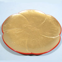 Kyoohoo Lacquer Ware Gold Leaf Plate