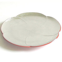 Kyoohoo Lacquer Ware Silver Leaf Plate