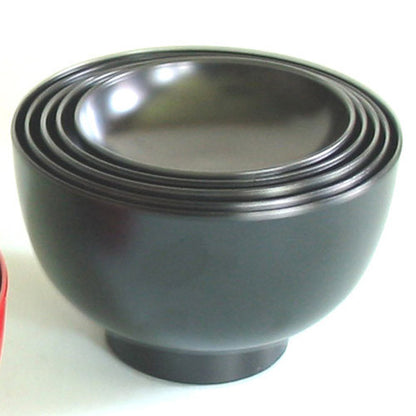 Kyoohoo Lacquer Ware Nested Five Bowls Black