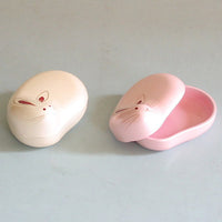 Kyoohoo Lacquer Ware Rabbit Shape Case Pink