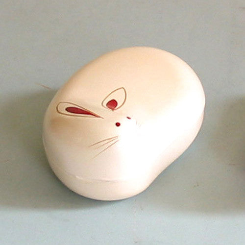 Kyoohoo Lacquer Ware Rabbit Shape Case White