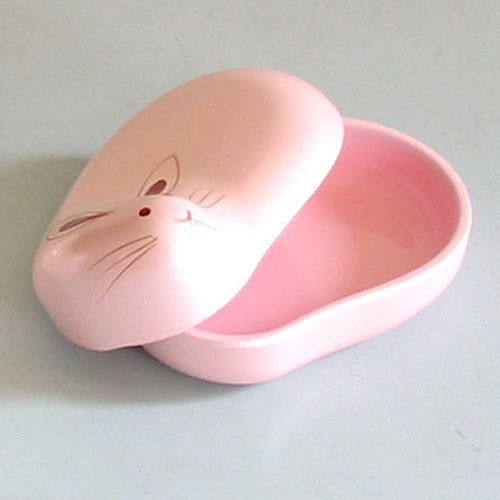 Kyoohoo Lacquer Ware Rabbit Shape Case Pink