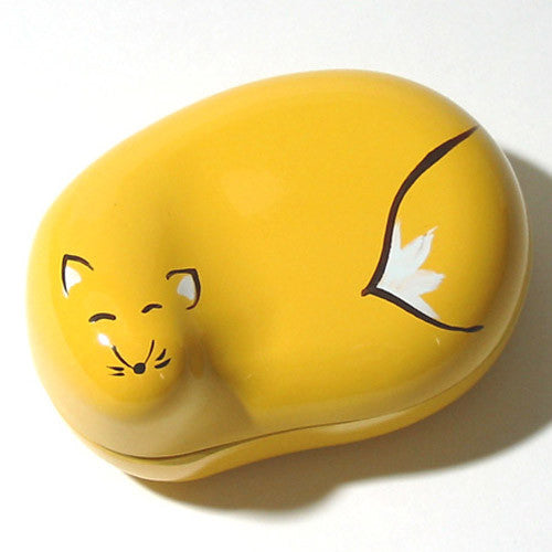 Kyoohoo Lacquer Ware Lucky Color Case Yellow Fox