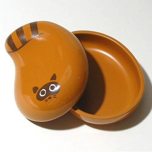 Kyoohoo Lacquer Ware Lucky Color Case Brown Raccoon