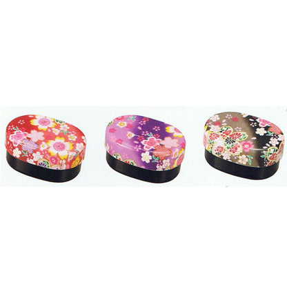 Kyoohoo Lacquer Ware Koban Lunch Box Sakura Black