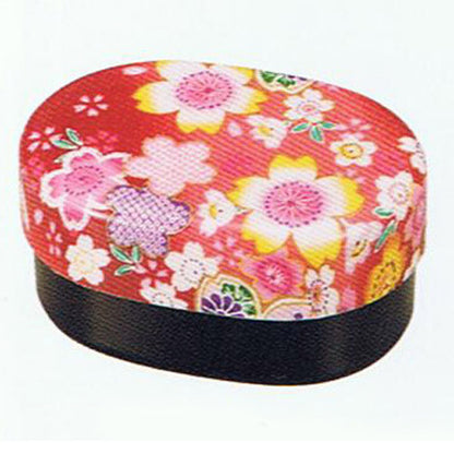 Kyoohoo Lacquer Ware Koban Lunch Box Sakura Red