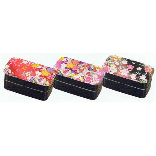 Kyoohoo Lacquer Ware Kaku Lunch Box Sakura Black