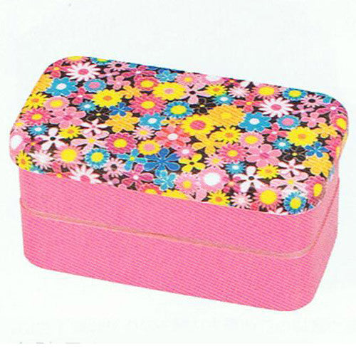 Kyoohoo Lacquer Ware Kaku Lunch Box Flower