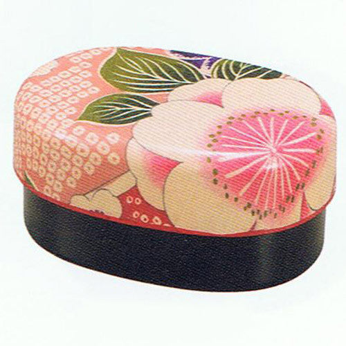 Kyoohoo Lacquer Ware Koban Lunch Box Yuzen Pink