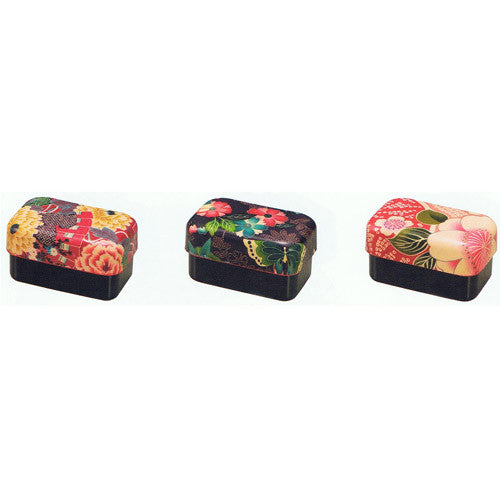 Kyoohoo Lacquer Ware Kaku Lunch Box Yuzen Rose