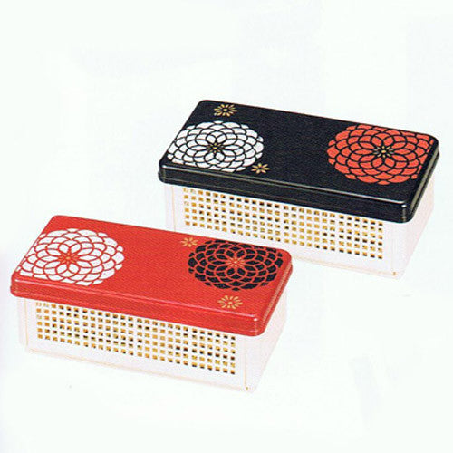 Kyoohoo Lacquer Ware Sandwich Box Hyakka Red