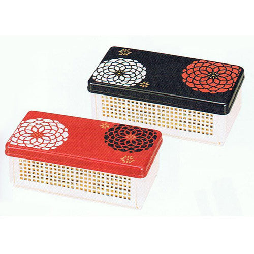 Kyoohoo Lacquer Ware Sandwich Box Hyakka Red