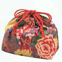 Kyoohoo Lacquer Ware Pouch for Lunch Box Yuzen Rose