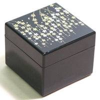 Kyoohoo Lacquer Ware Earring Box Cherry Blossoms