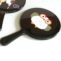 Kyoohoo Lacquer Ware Mini Miror Owl