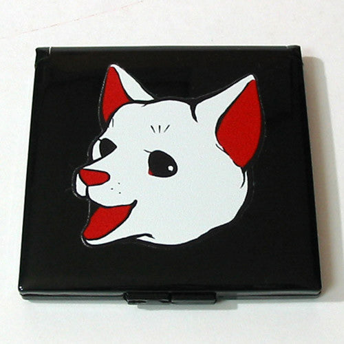 Kyoohoo Lacquer Ware Pocket Mirror Dog