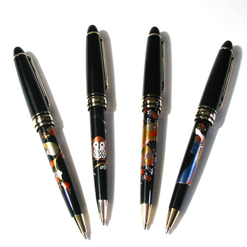 Kyoohoo Lacquer Ware Makie BallPoint Pen Owl