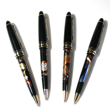 Kyoohoo Lacquer Ware Makie BallPoint Pen Flower Bird