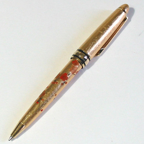 Kyoohoo Lacquer Ware Makie BallPoint Pen Gold Sakura