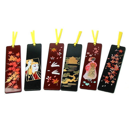 Kyoohoo Lacquer Ware Makie Bookmarker Ajisai