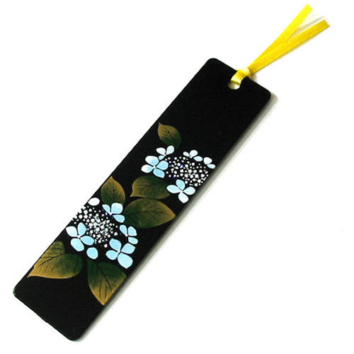 Kyoohoo Lacquer Ware Makie Bookmarker Ajisai