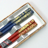 Kyoohoo Lacquer Ware Paired Chopsticks Set Gold