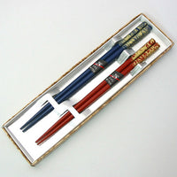 Kyoohoo Lacquer Ware Paired Chopsticks Set Gold