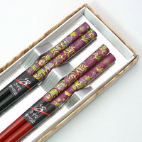 Kyoohoo Lacquer Ware Paired Chopsticks Set Kitasaga