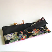 Kyoohoo Lacquer Ware Chopstick Pouch Purple