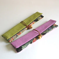 Kyoohoo Lacquer Ware Chopstick Pouch Green