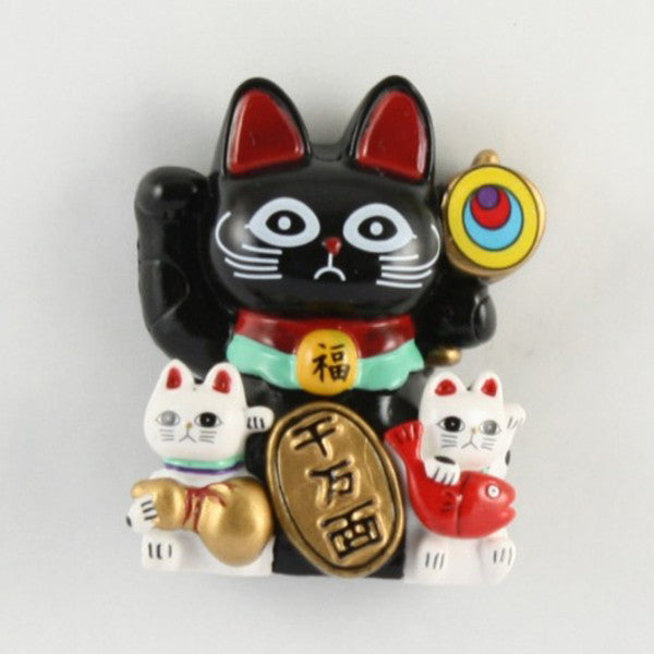 Magnet Lucky Cat Black