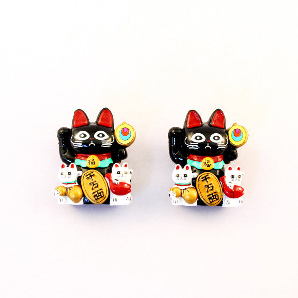 Magnet Lucky Cat Black