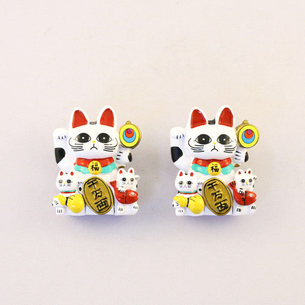 Magnet Lucky Cat White