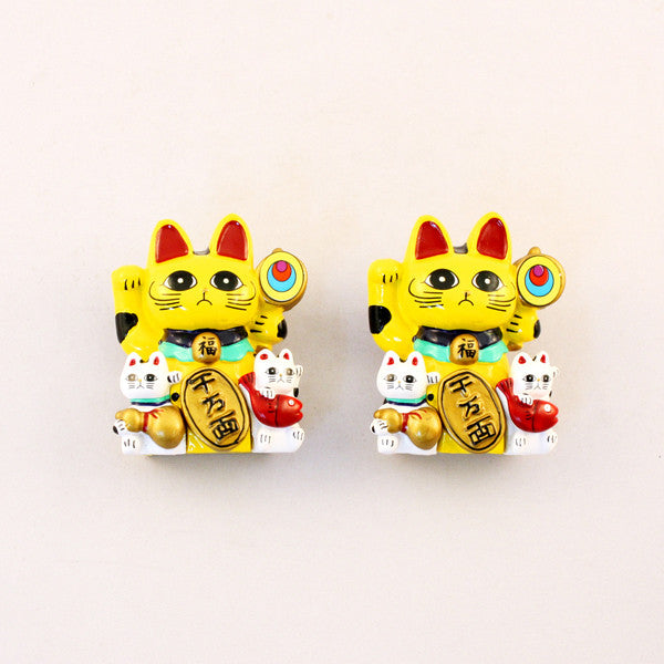 Magnet Lucky Cat Yellow