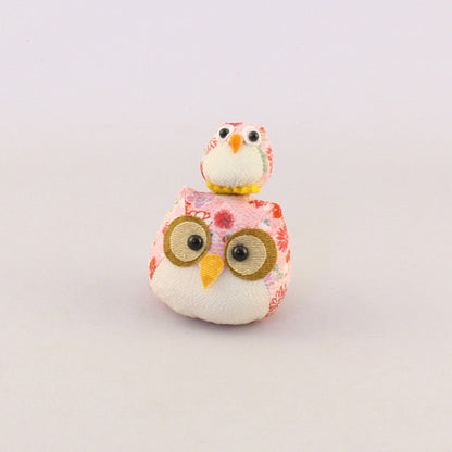 Chirimen Family Owl Pink