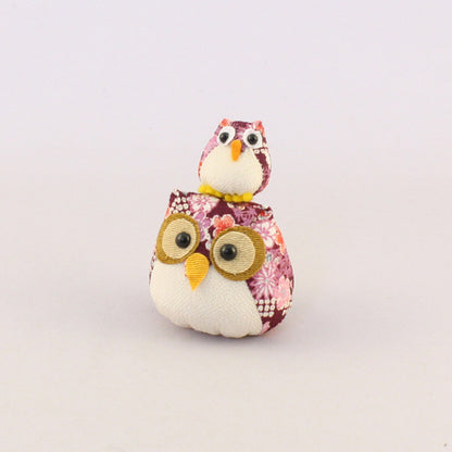 Chirimen Family Owl Purple