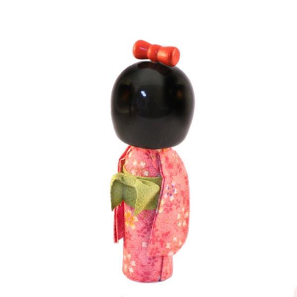 Kyoohoo Japanese Kokeshi Doll hogaraka pink (K12-4301P)