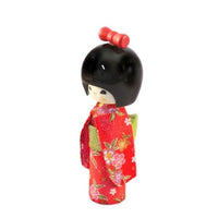 Kyoohoo Japanese Kokeshi Doll hogaraka Red (K12-4301R)