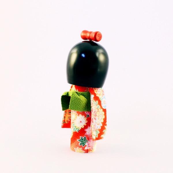 Kyoohoo Japanese Kokeshi Doll osumashi Red (K12-4302R)