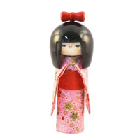 Kyoohoo Japanese Kokeshi Doll osumashi Pink (K12-4302P)