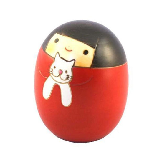 Kyoohoo Japanese Kokeshi Doll cat sally (K12-4303)