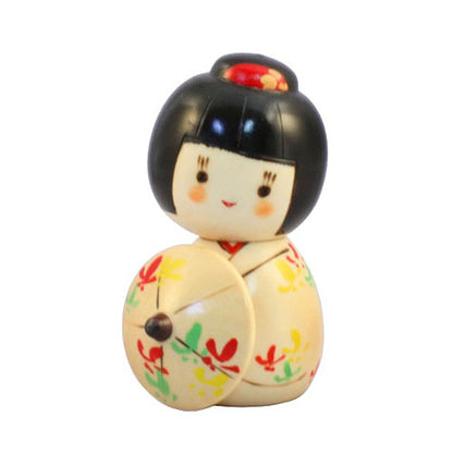 Kyoohoo Japanese Kokeshi Doll Hanagasa (k12-4329)