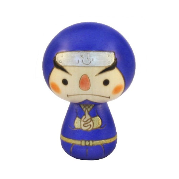 Kyoohoo Japanese Kokeshi Doll Ninjya blue (K12-4336B)
