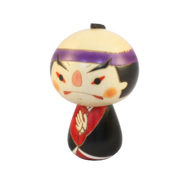 Kyoohoo Japanese Kokeshi Doll Kabuki (K12-4343) good