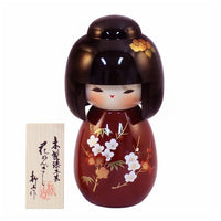 Kyoohoo Japanese Kokeshi Doll Hanakanzashi (K12-4353R)